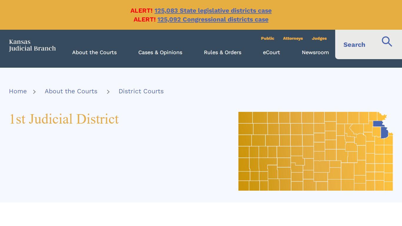 KS Courts - 1st Judicial District